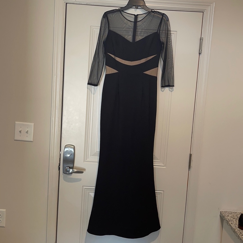 Black long dress.
